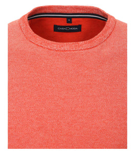 Casa Moda - Textured Orange Crew (XXL Only)