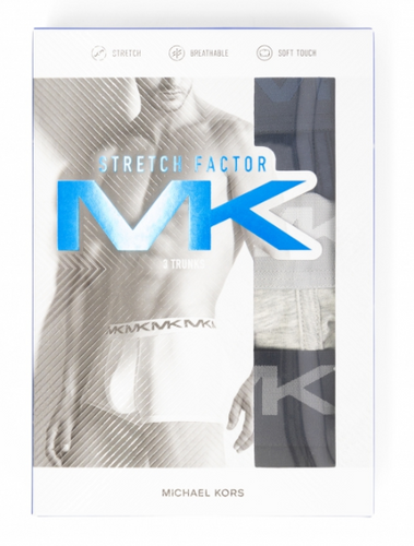 (3-Pk) MICHAEL KORS ~ STRETCH FACTOR TRUNKS Breathable Soft Touch Men  Underwear