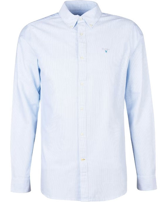 Barbour - Striped Oxtown Tailored Shirt, Sky Blue