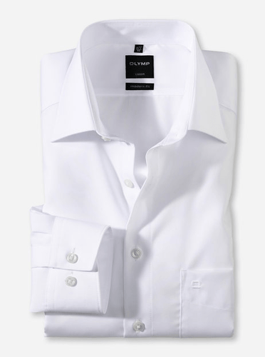 OLYMP -  Luxor, Modern Fit, White - Tector Menswear